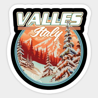 Valles Italy Logo Sticker